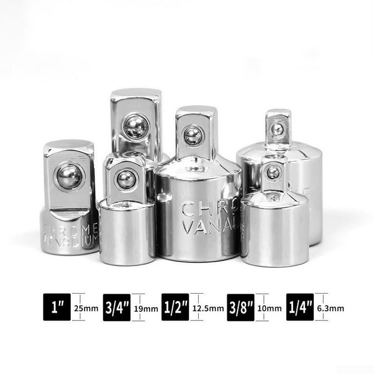 Female-Male Socket Adapter Reducer 1/2 1/4 3/8" Ratchet Drive Converter Female-Male Socket Adapter Reducer 1/2 1/4 3/8" Ratchet Drive Converter